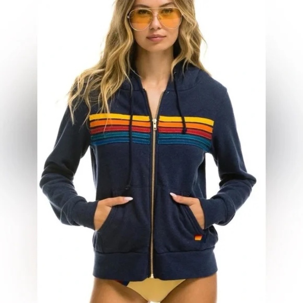 Aviator Nation 5 STRIPE HOODIE